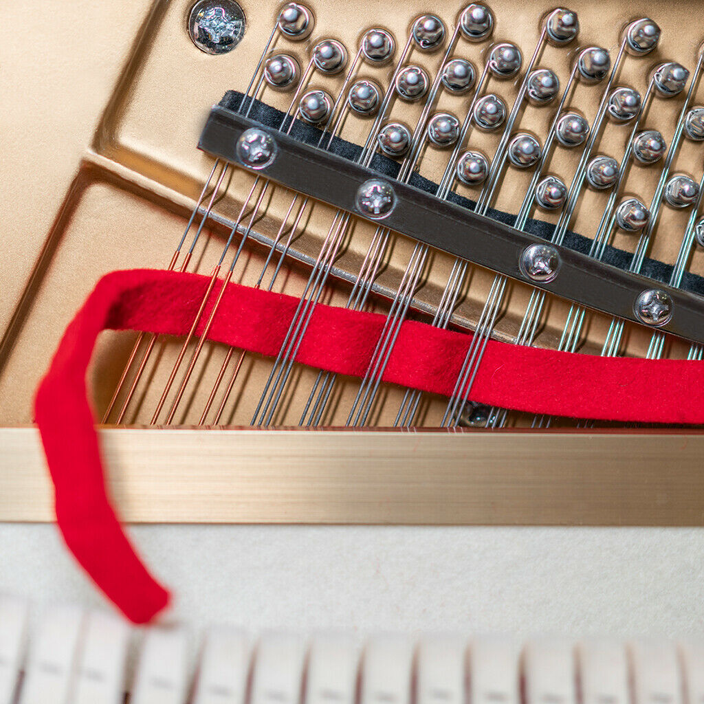 Red Piano Tuning Wool Felt Temperament Strip Piano Repair Accessory Tools