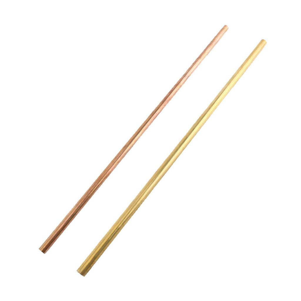 2Pcs 12mm&14mm Brass Tube Pipe Round Bar Rod Sturdy Copper Tube 1mm Pipe