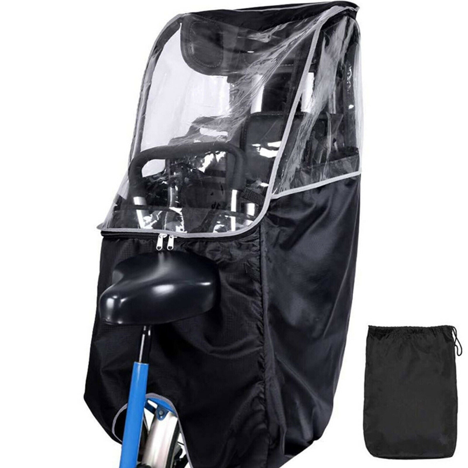 Universal Bike Children Rear Seat Breathable Cover Transparent Seat Protection