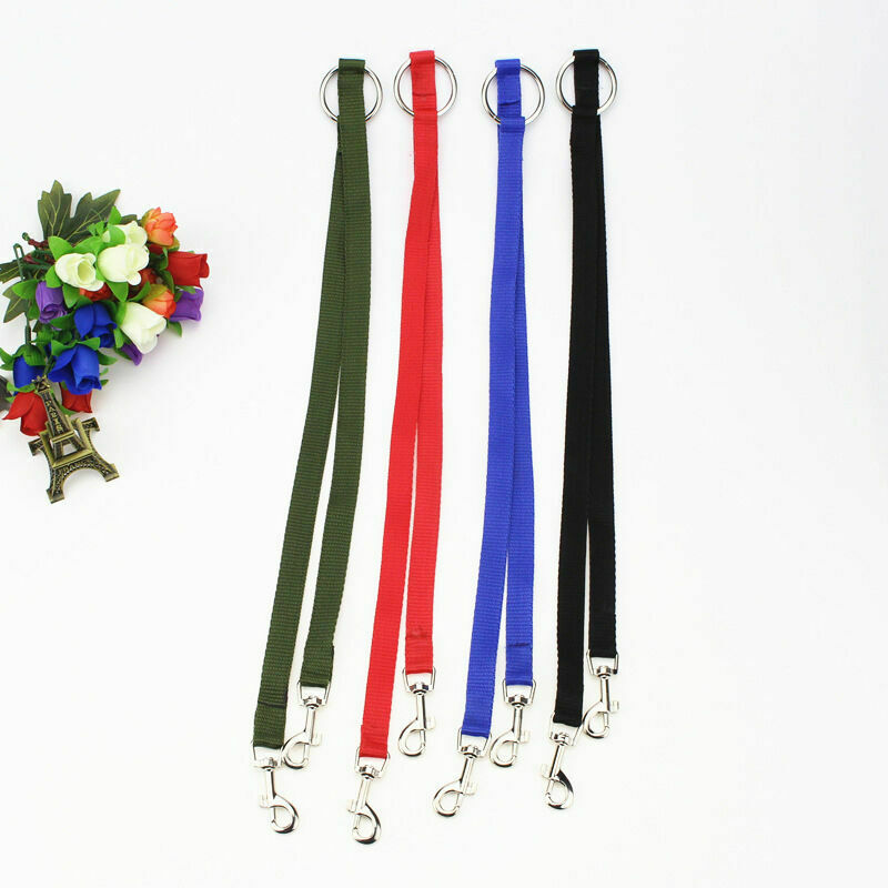 Double Ended Dog Lead For 2 Dogs 2 Way Coupler Leash Reflect T1Y5 Walking J6H3