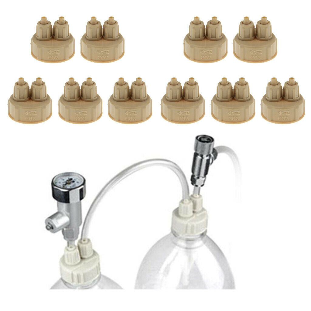10x Aquarium Tank Carbon Dioxide DIY Reactor with Quick Screw Bottle