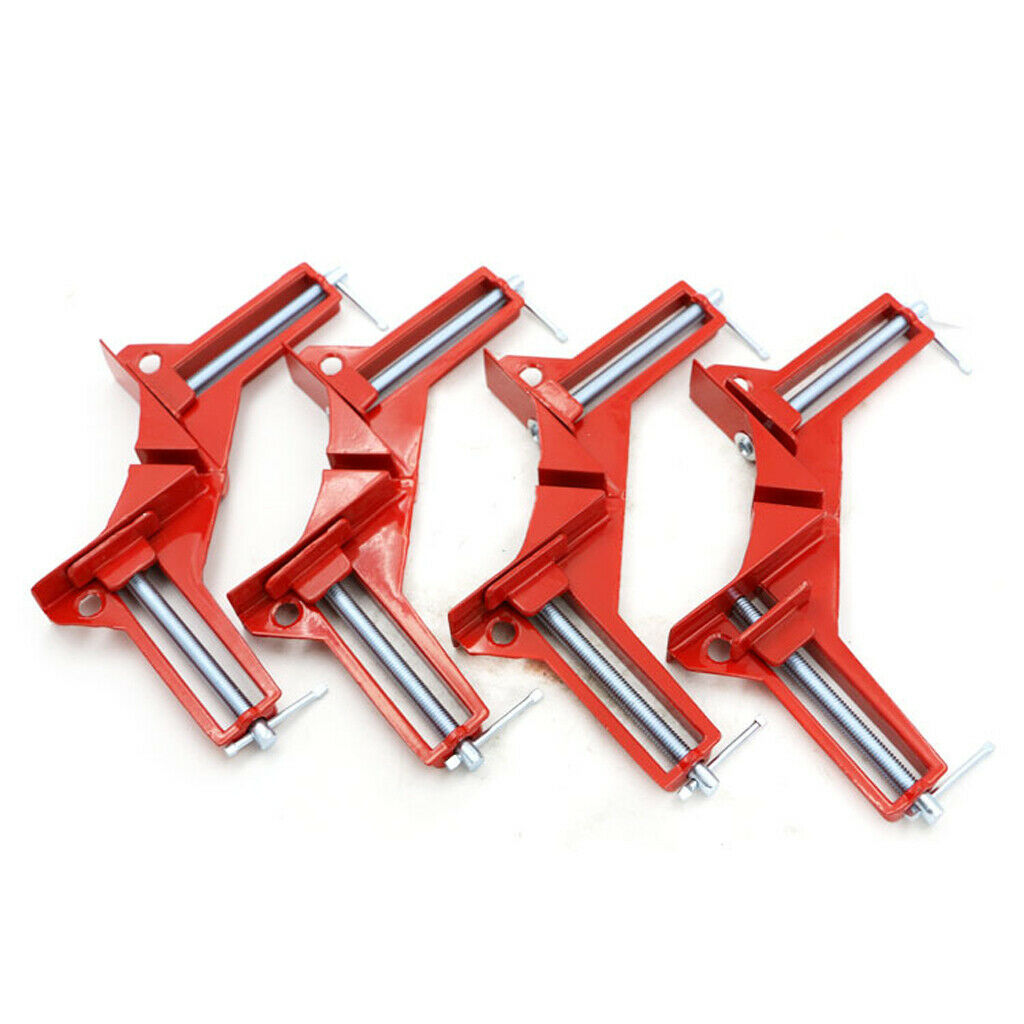 4x 3 '' Right Angle Miter Corner Picture Frame Clamp Holder Woodwork 90 Degree