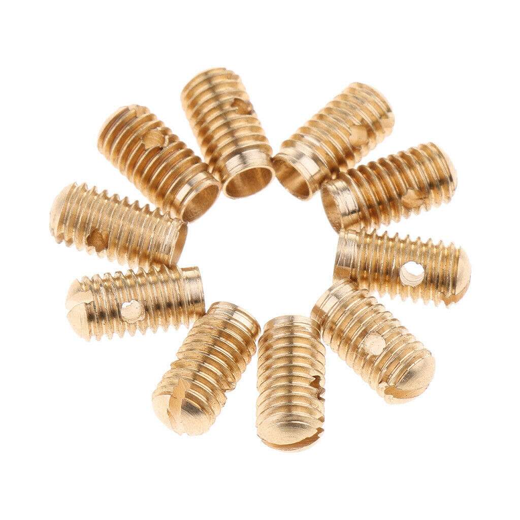 10 Pieces Alto Tenor Soprano Saxophone Sax Adjustment Screw, Replacement Parts