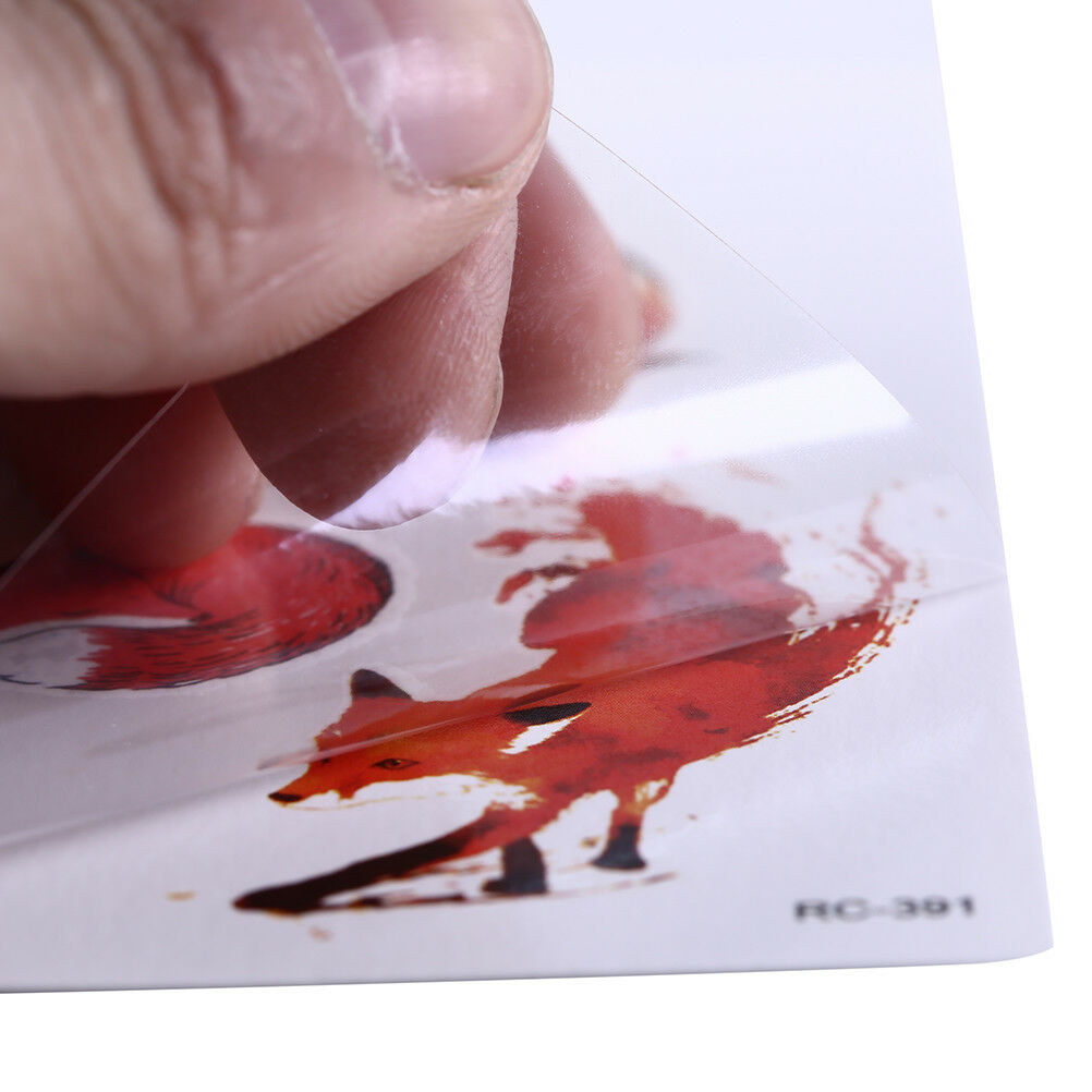 Waterproof Temporary Tattoo Stickers Cartoon Fox Water LZansfer flash tatooIIHBD