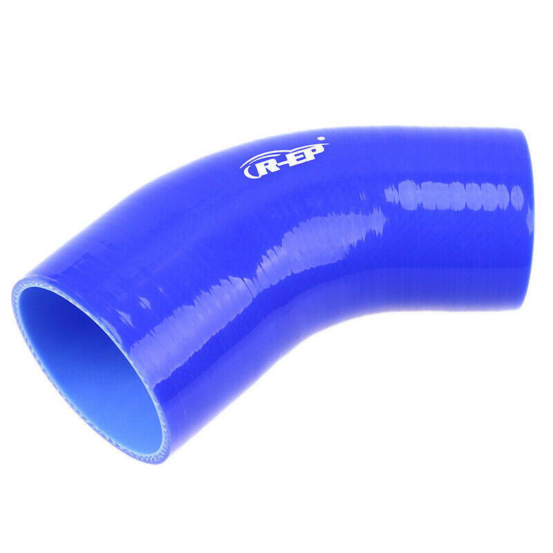 45 degree elbow Silicone hose 45 degree 2.5"-3" reducer COUPLER Blue