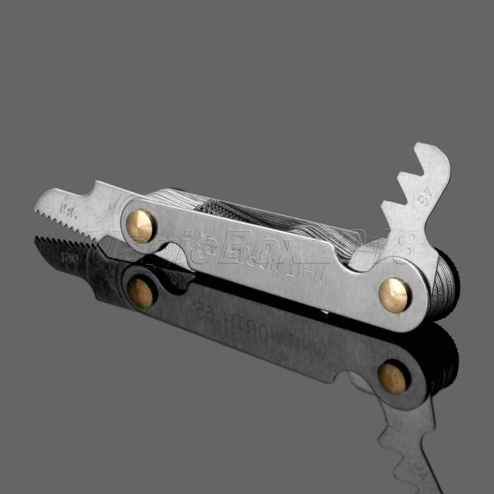Hot 28 Blades Screw Thread Gauge Degree 55 Imperial Tap Pitch Inspection Tool