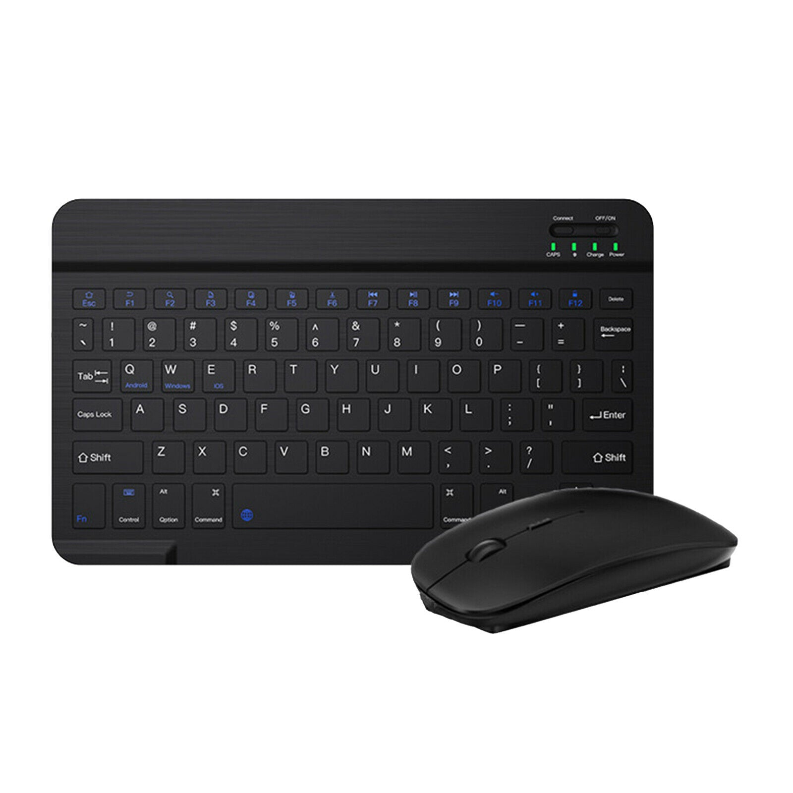 Ultra Thin Compact Bluetooth   Keyboard Mouse Comb Rechargeable for PC