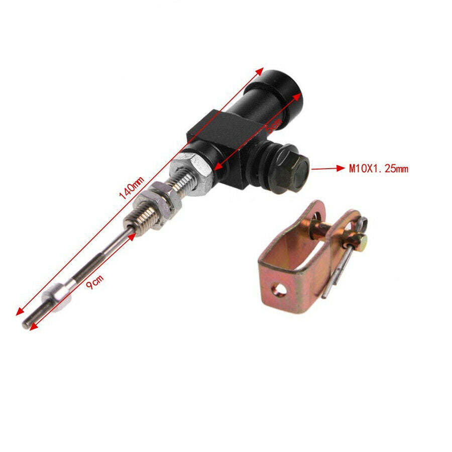 M10x1.25mm Motorcycle Hydraulic Clutch Master Cylinder Rod Brake Pump black