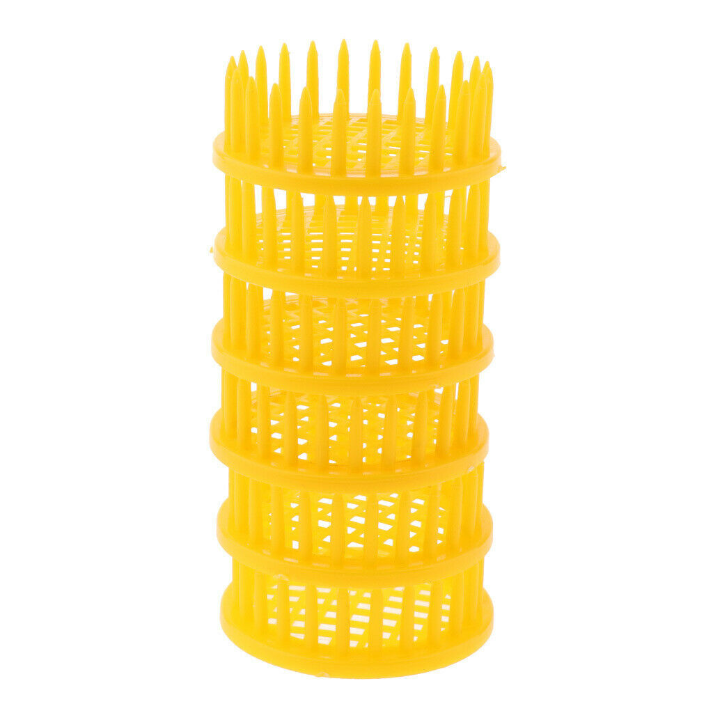 6Pcs Yellow Queen Bee Cages Isolator Rearing Catcher Trapper Beekeeping Tool
