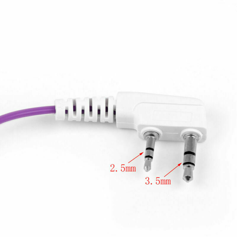 5x 2 Pin G-Shape Earpiece Earphone PTT For HYT Radio TC268 TC270 TC368 Pur  AT2