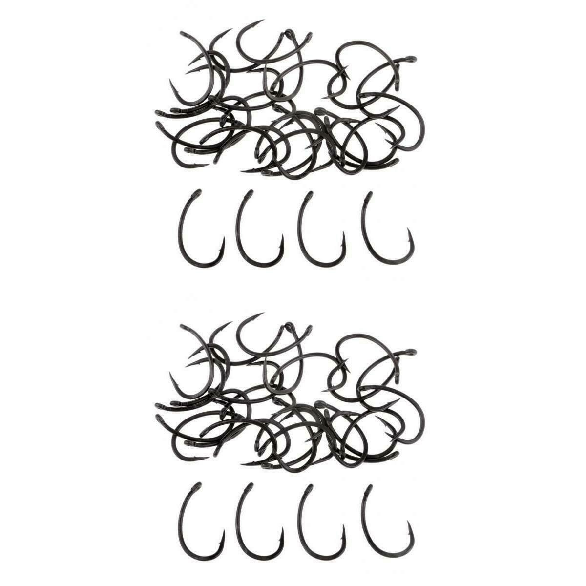 60pcs/pack High Strength High Carbon Steel Fishing Hooks Inline Circle Hooks
