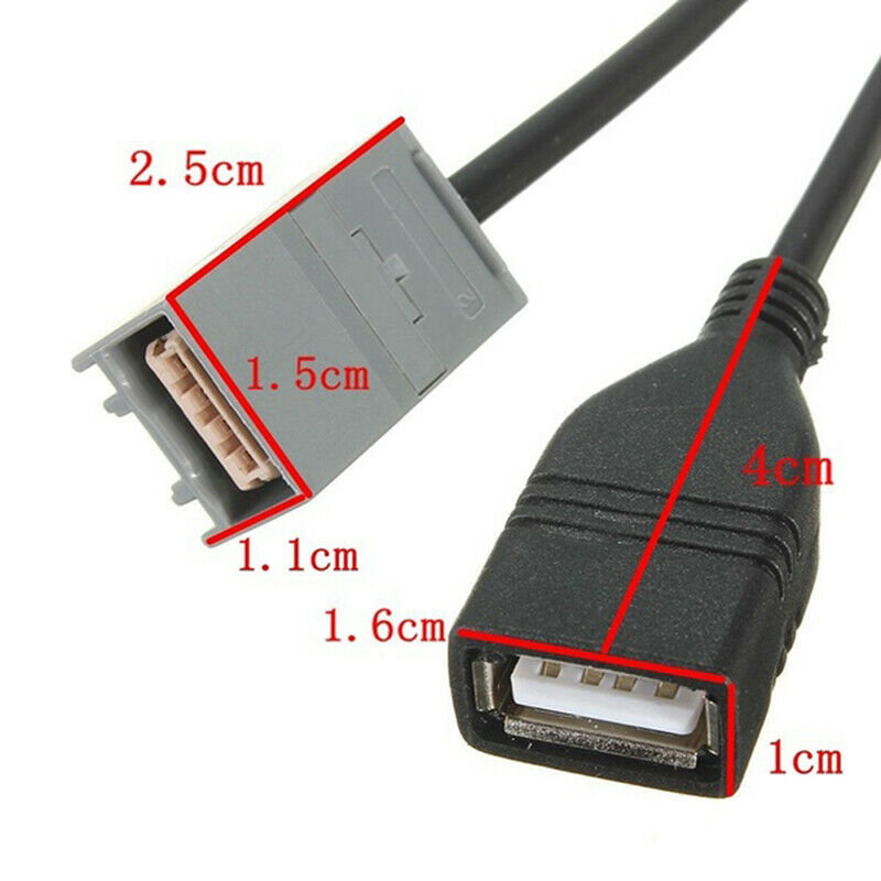 USB CABLE ADAPTER AUX 2008 Onwards For CIVIC JAZZ/CR-V/ACCORD/CR-Z 09-13 .l8
