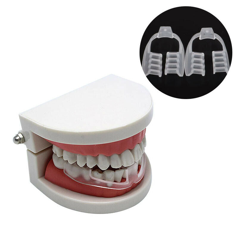 2Pcs Teeth Grinding Guard Sleep Mouthguard Splint Clenching Protector Too.l8