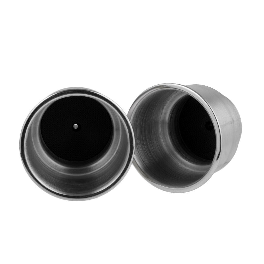 2 X Universal Motorcycle Bike Handlebar Drink Cup Holder Water Bottle Metal Cup