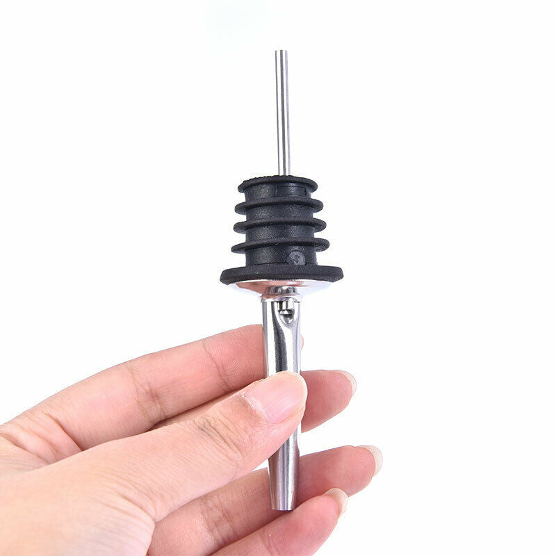 Stainless Steel Liquor Spirit Pourer  Wine Bottle Pour Spout Stopp.l8