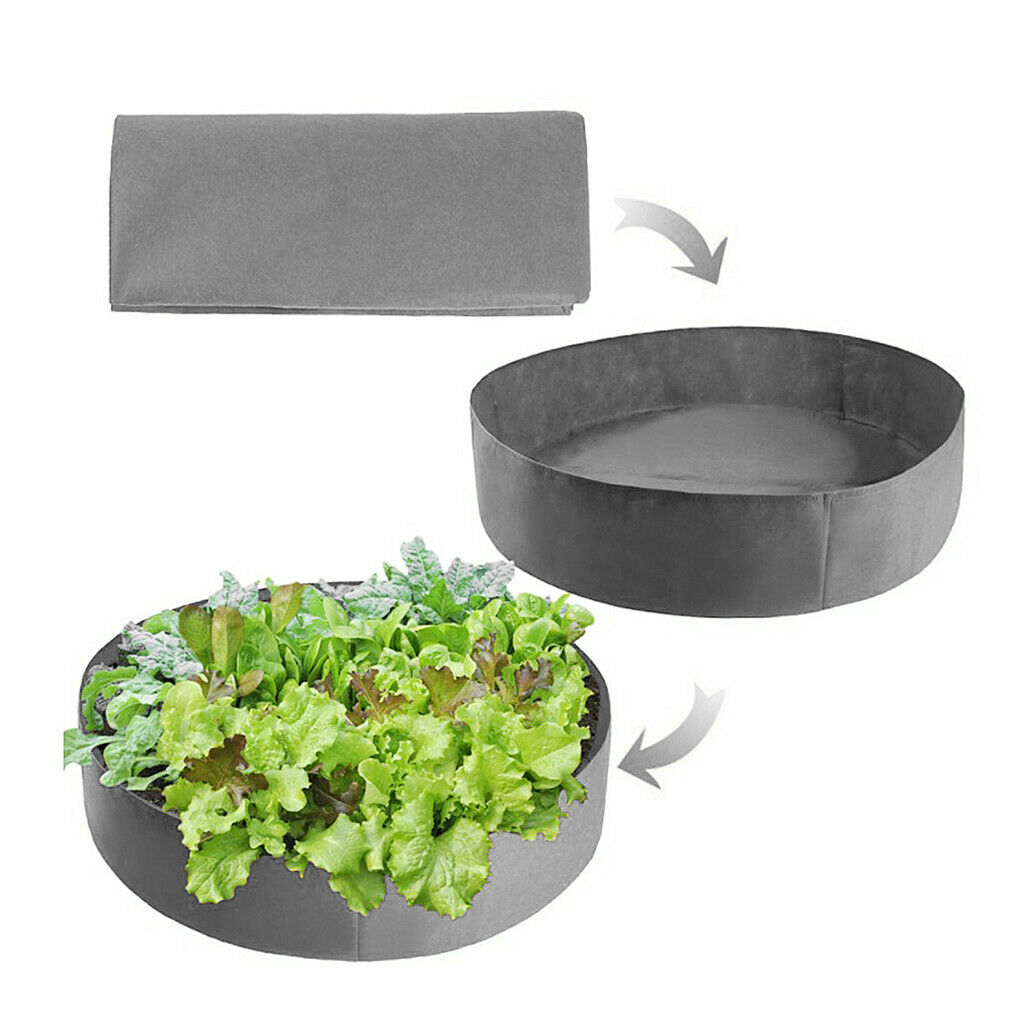 2X Garden Planting Flower Grow Bag Raised Bed Fruit Box Container New 127x30cm