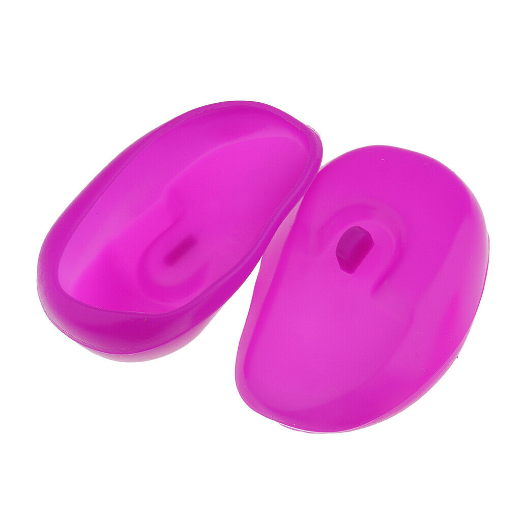 4 Pairs Silicone Salon Hairstyle Hair Washing Dye Ears Cover Guard Protector