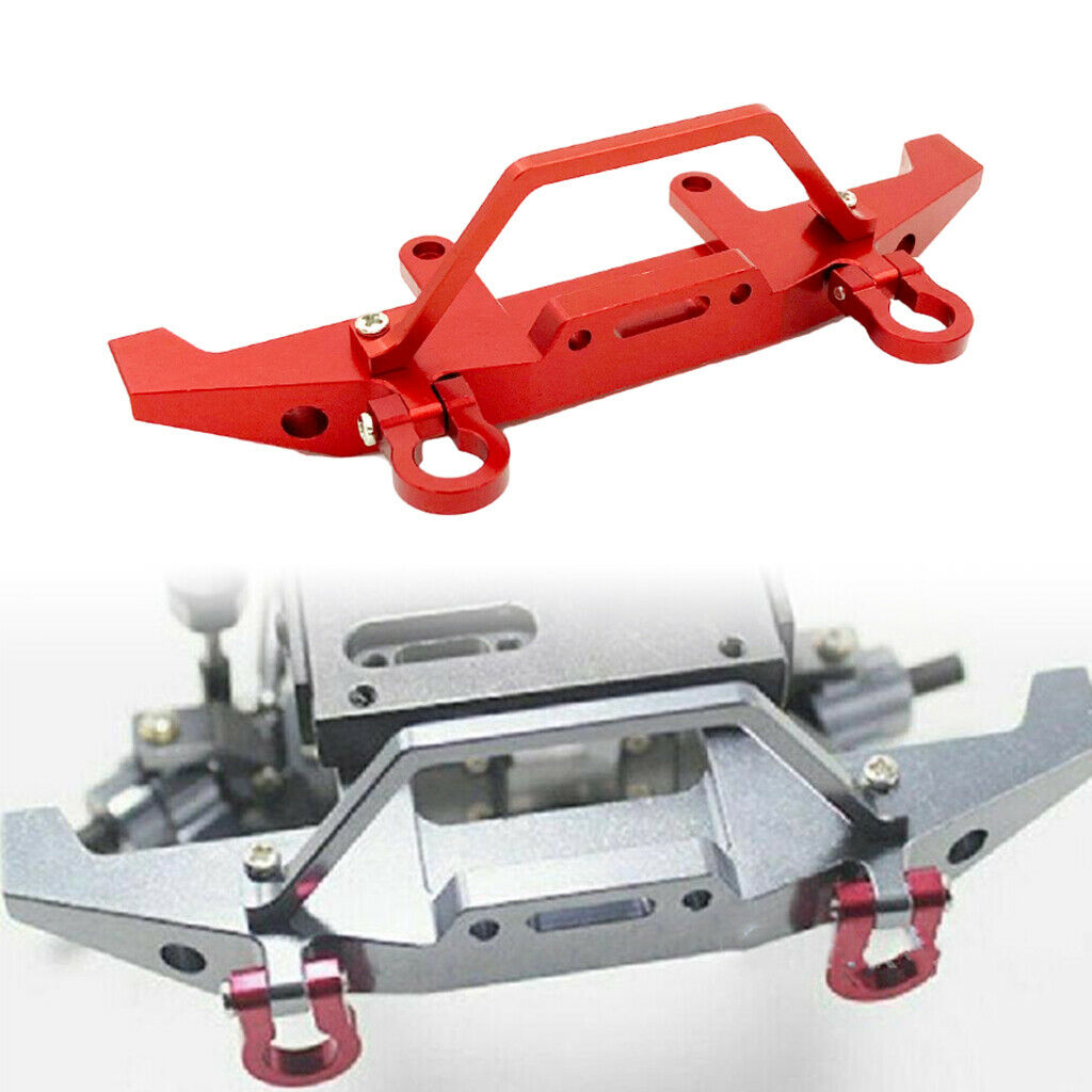 RC Metal Front Bumper w/ Trailer Hook Anti-Collision for WPL C14 C24 1/16 Scale