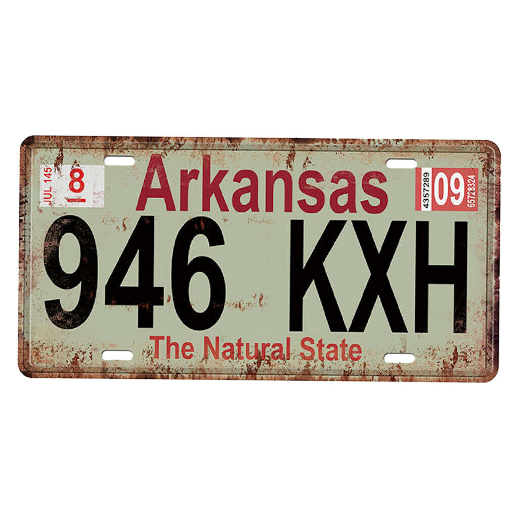 Retro Tinplate Metal Sign License Plate Metal Plaque Pub Bar Wall Decor D