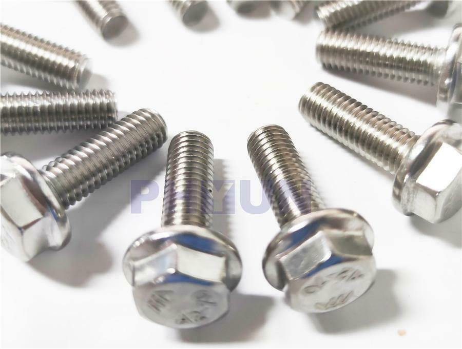 12x Stainless Steel Exhaust Manifold Screw&Washers For GM V8 LS1 LS2 LS3 LS6 LS7