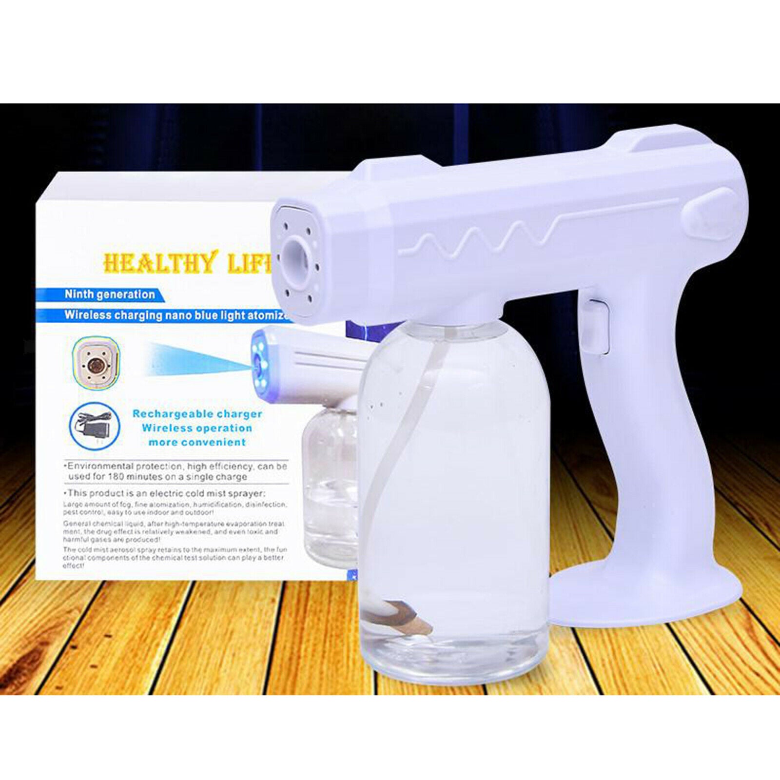 2x Electric Rechargeable Disinfectant Atomizer Sprayer Fogger Spray Gun