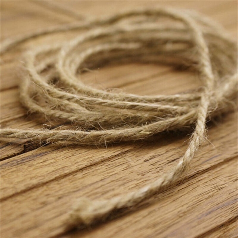 33M Christmas Hemp Rope Cord Marline for Wedding Favors Candy Boxes DIY D.l8