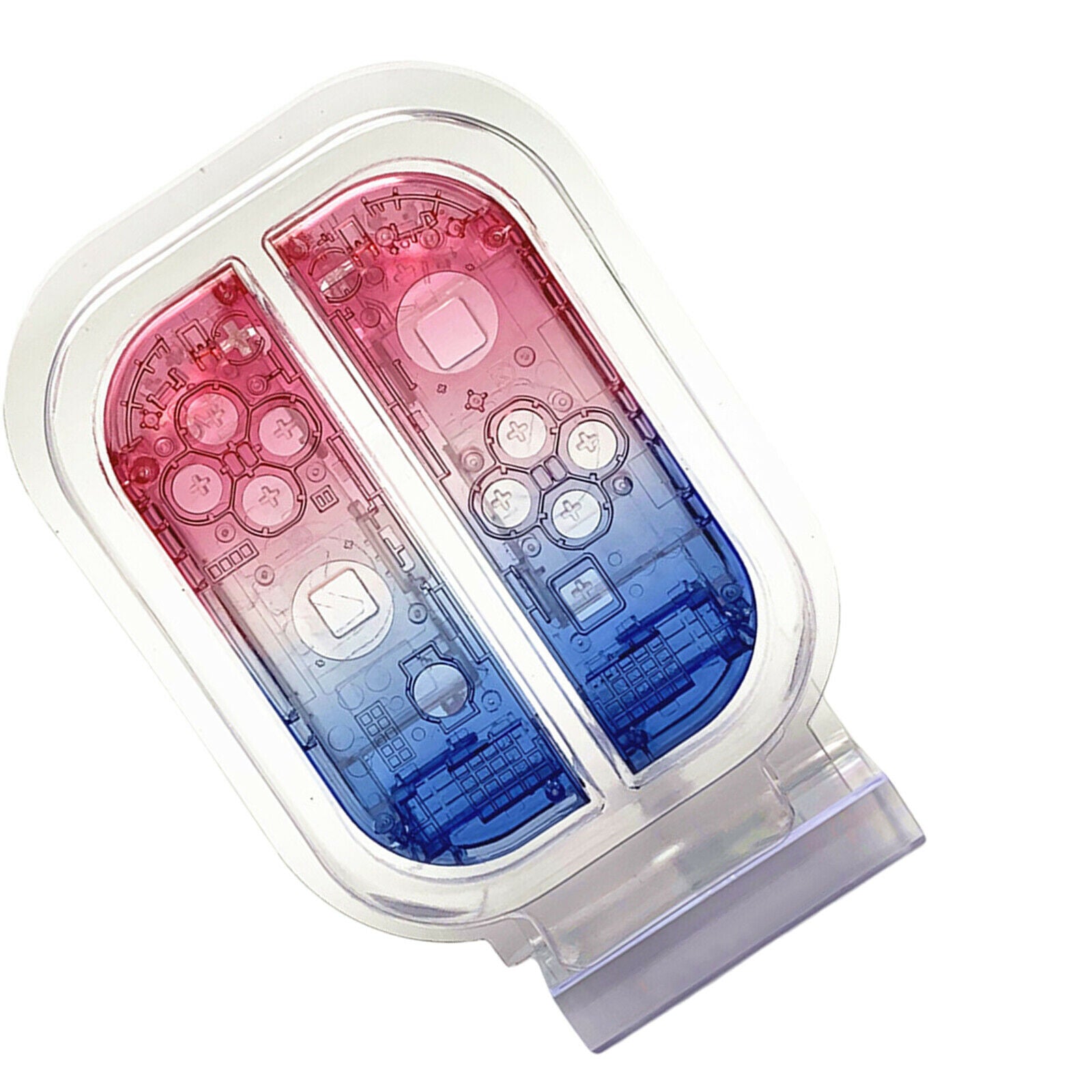 Housing Shell Colorful Bright For Joy-Con Cover Protector Blue and pink