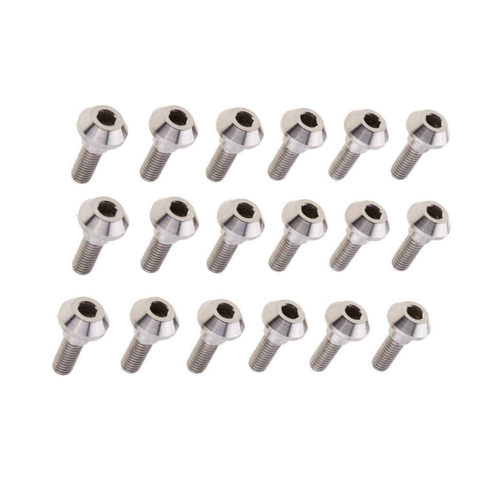 18x M6 x 20mm Titanium Disc Brake Rotor Bolts for Suzuki GSXR Yamaha R1 R6