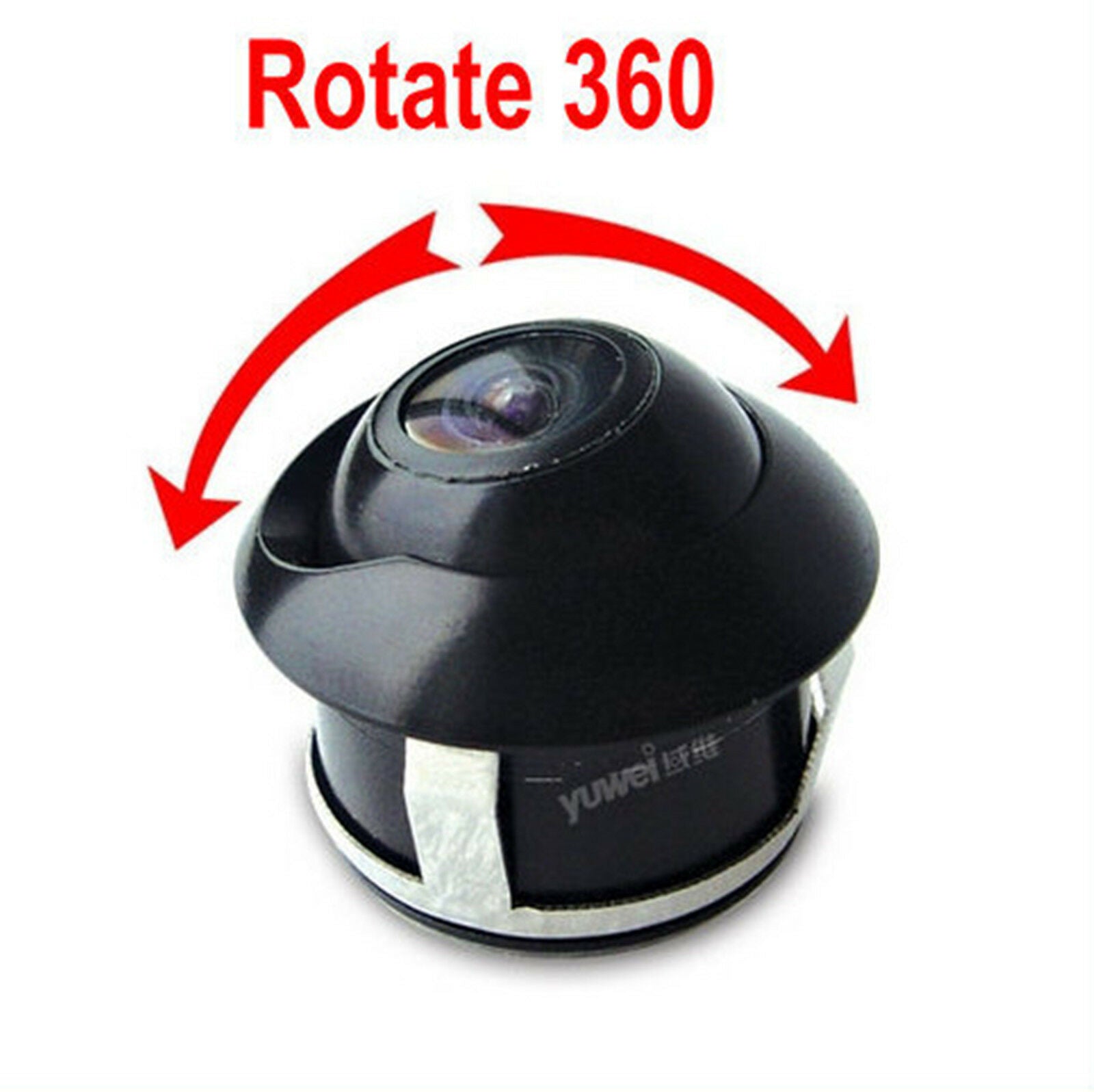 Wireless 2.4G Transmitter/Receiver Car Rear View Reversing 360° Rotatable Camera
