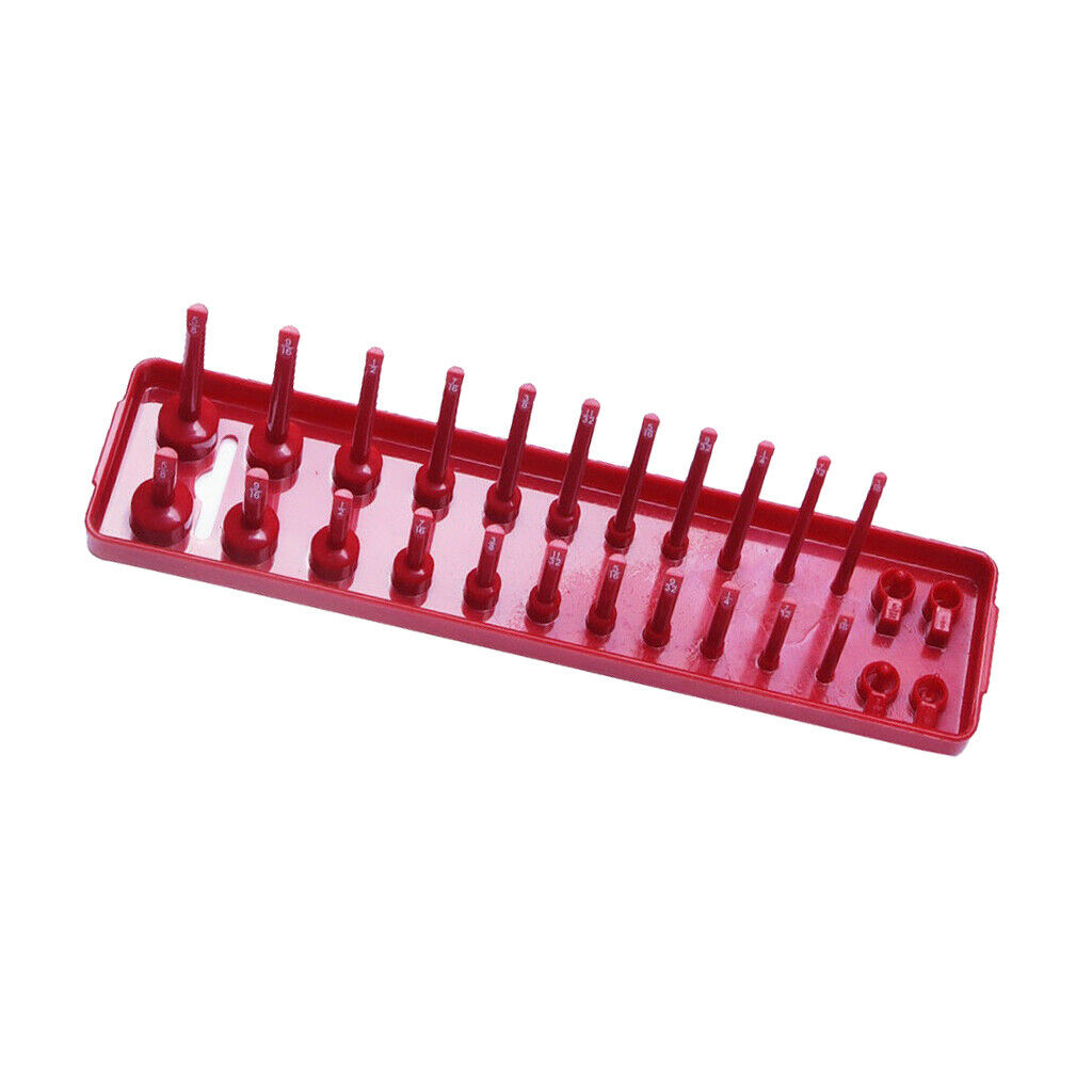 2x 1/4" Socket Tray Organizer for Desktop Drawer Workshop Toolboxes Time Saving