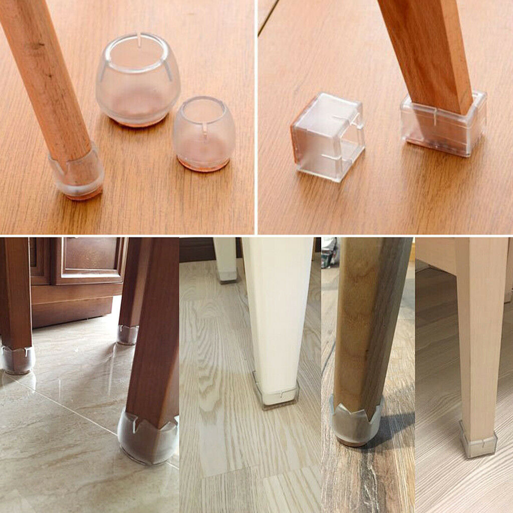Chair Leg Caps Tips Silicone Floor Protector for Bar Stool Kitchen Chair