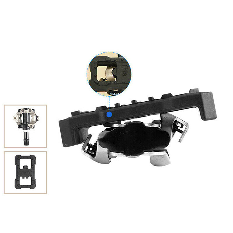 1pair Bike Bicycle Lock Pedal Plate Adapter Converter Clipless Pedal Plate