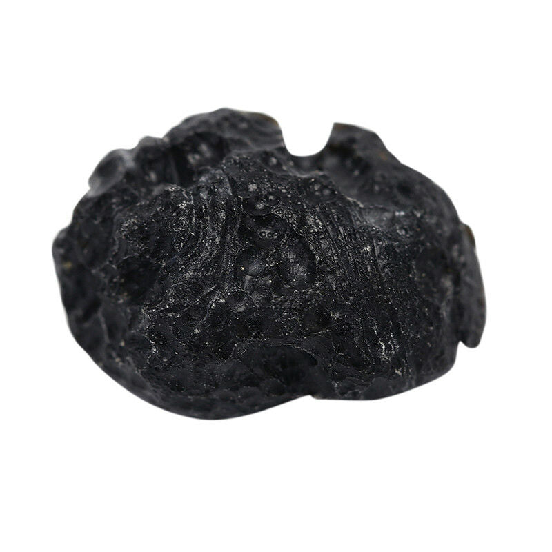 1XTektite Meteorite Raw Specimen Mineral Rock Iron Stone Rough Black Spac.l8
