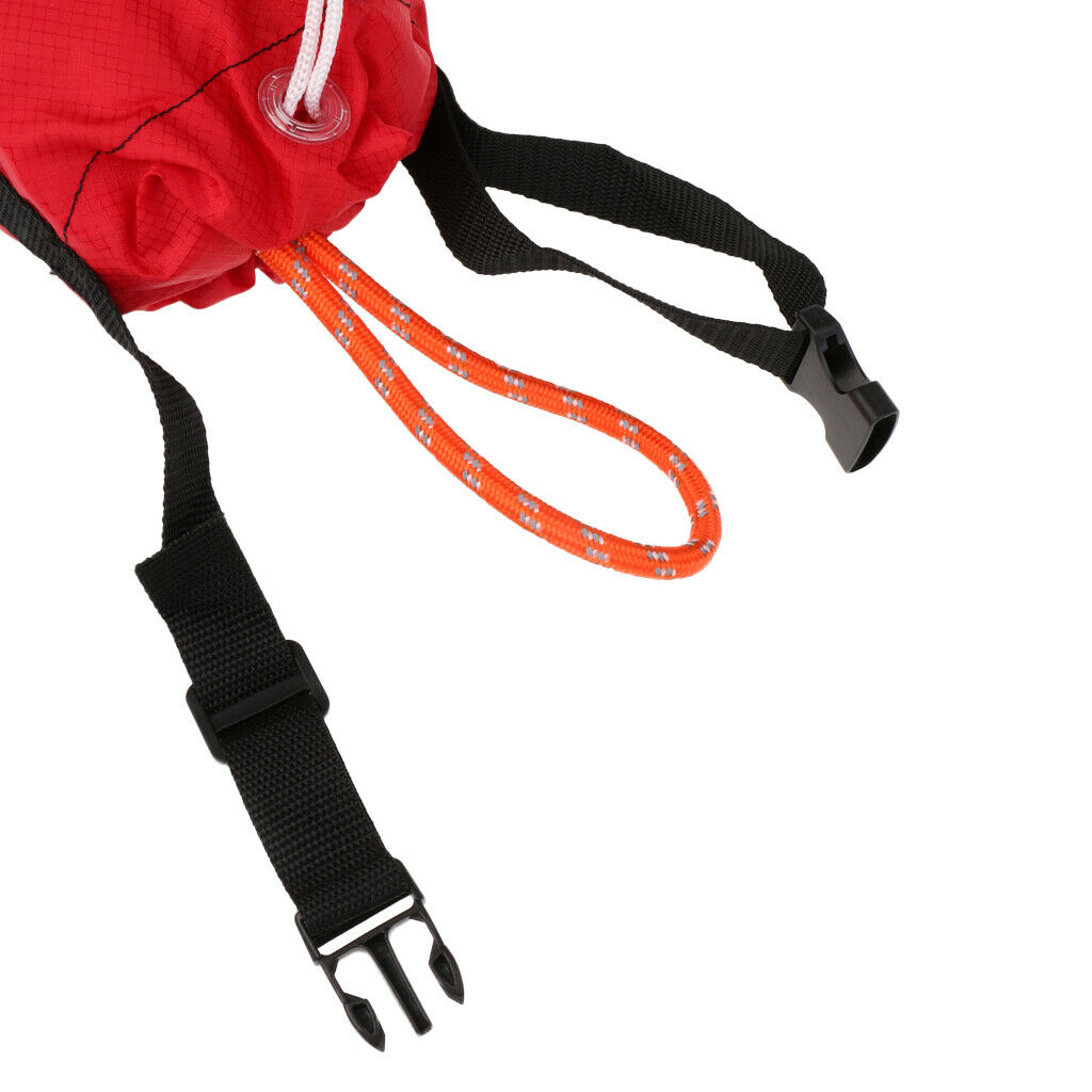 Kayak Boat Buoyant   Reflective Throw Bag Throw Line Throw Rope 21m Red