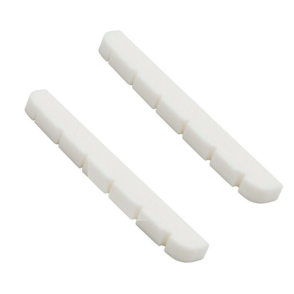 2x Durable Compact Bone Nut 42mm for Electric Guitar Strat Stratocaster Tele