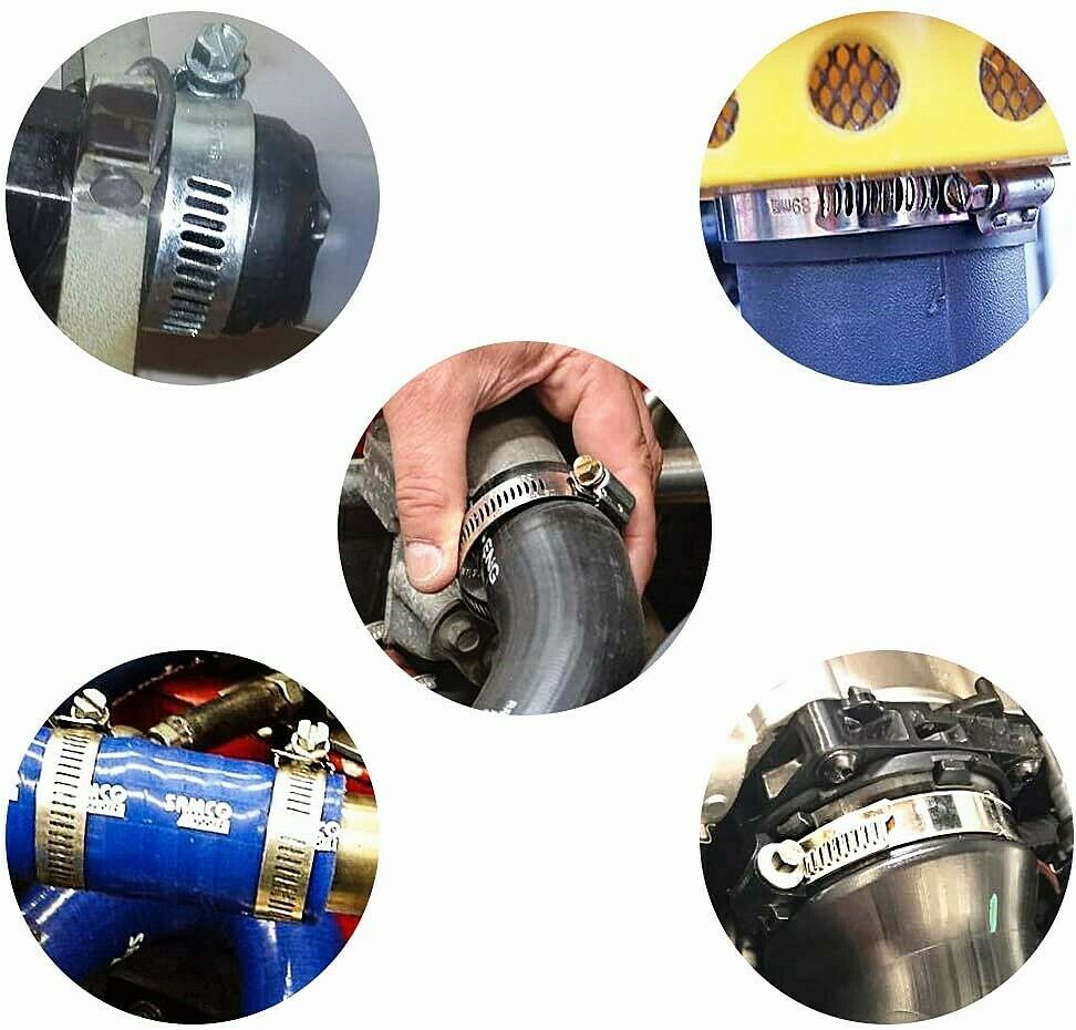 Hose Clamp Assortment Kit Fuel Line Clamp Spring Clip Water Plumbing Tube Pipeâ€‹