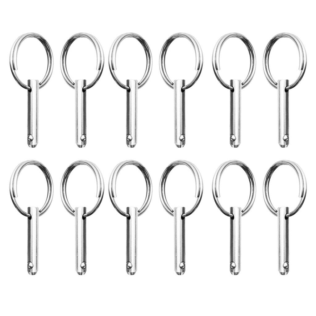 12pcs Stainless Steel Spring Release Pin Fr Top Bridge Hinge
