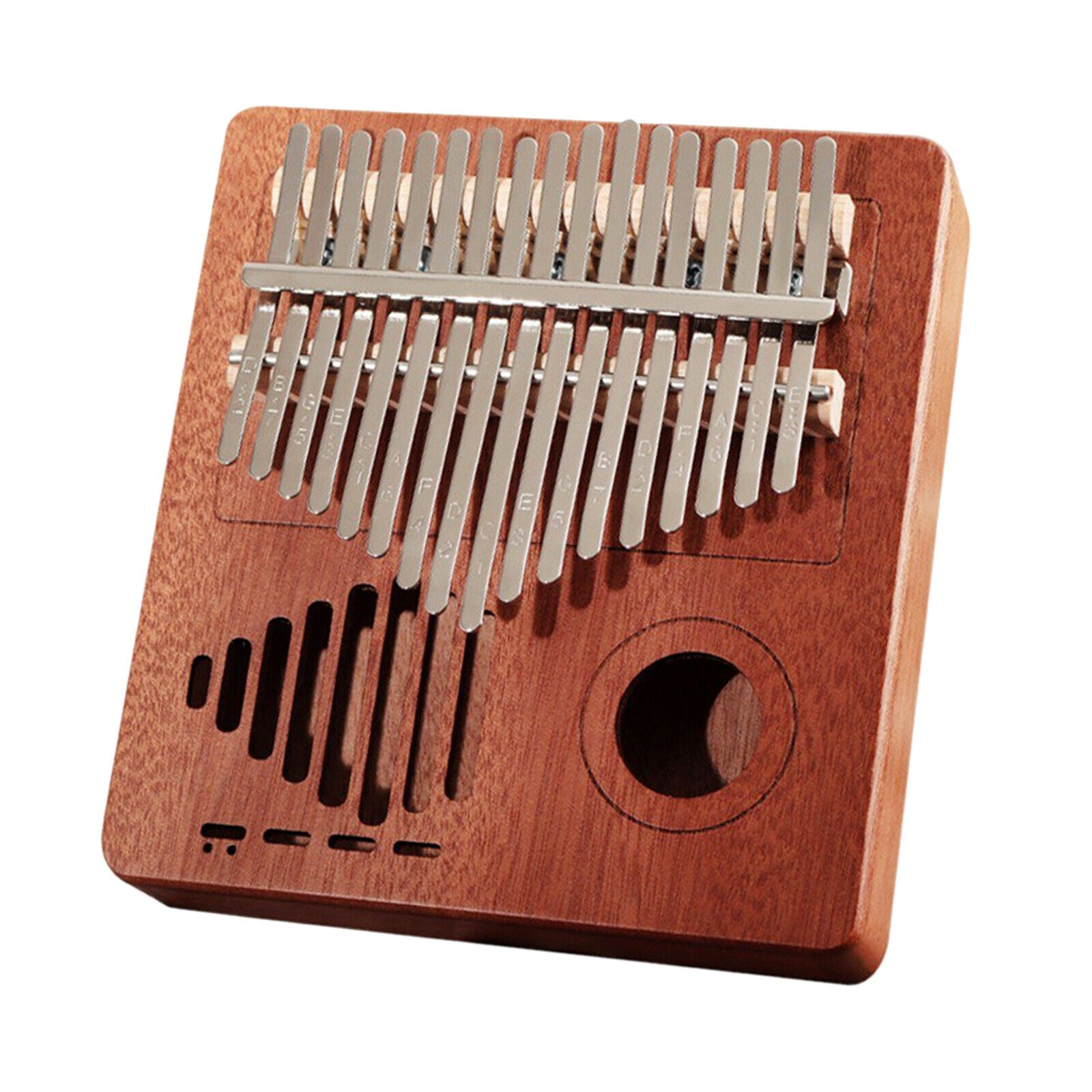 Kalimba 17 Key Thumb Piano Mbira Gift with Velvet Bag Stickers Accessories