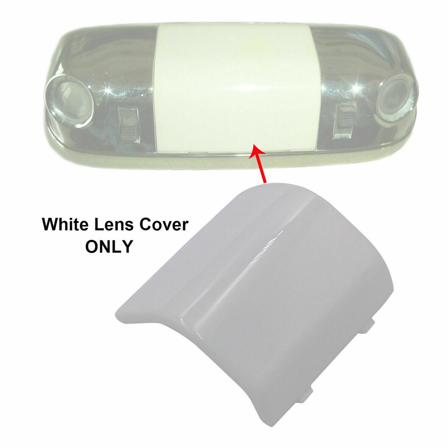 For Ford F-150 Bronco Mustang Overhead Ceiling Dome Light Bulb Len White Cover