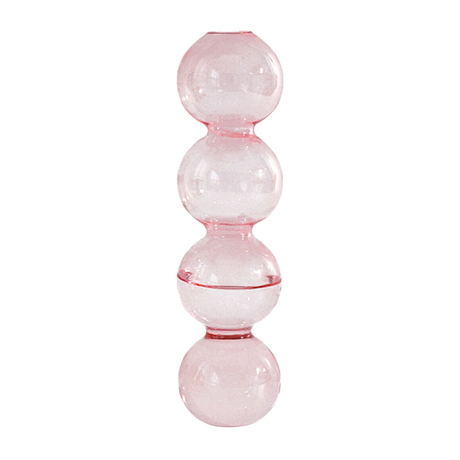 4Pcs Glass Flower Vase Table Hydroponics Plant Container Bud Pot Home Decor