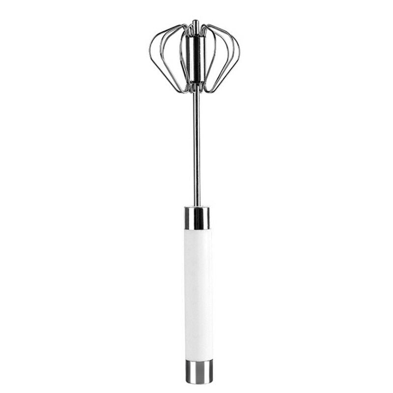 Manual Pressure Semi-automatic Mixer Egg Beater Rotating Stainless Steel .l8