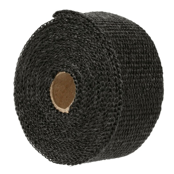 5M Black Exhaust Thermal Tape Muffler Pipe Header Heat Wrap Resistant Protection
