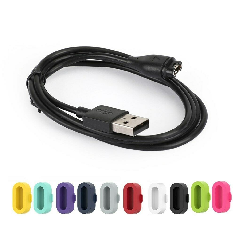 Charging Cable + Anti-dust Cap Fit Garmin Fenix 5 5S Vivoactive 3 Vivosport CA