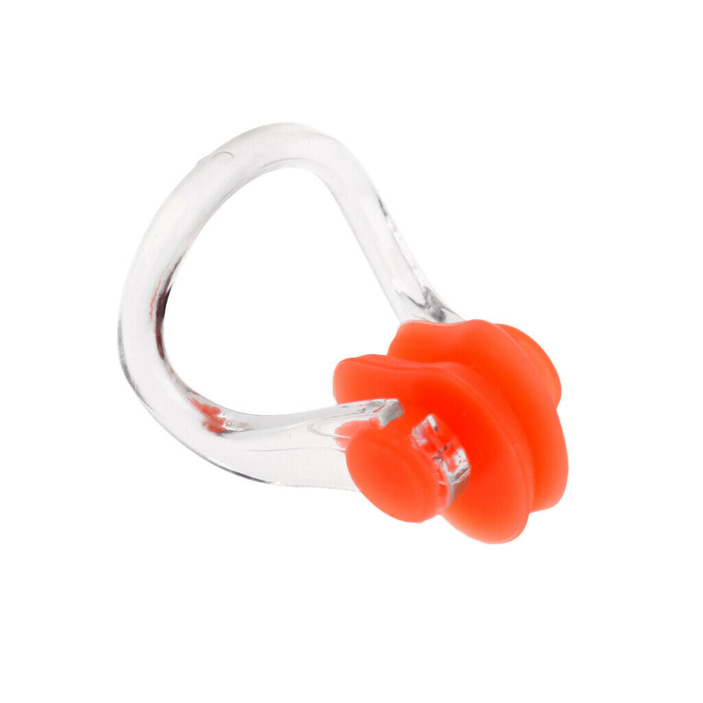 Waterproof Soft Silicone Swimming Ear Plugs and Nose Clip Set Random Color