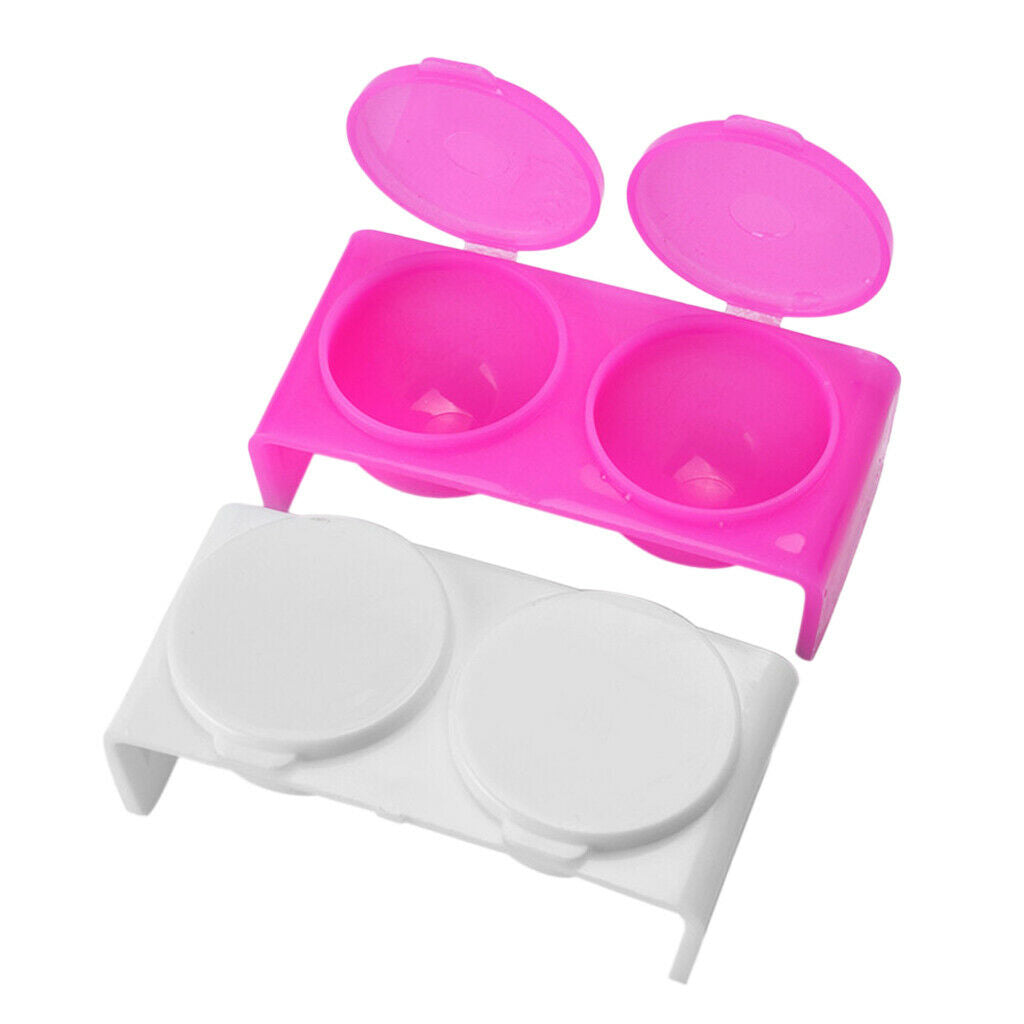 Set Of 2 Brush Box Brush Holder Brush Cleaner Box Nail Brush Mug, From