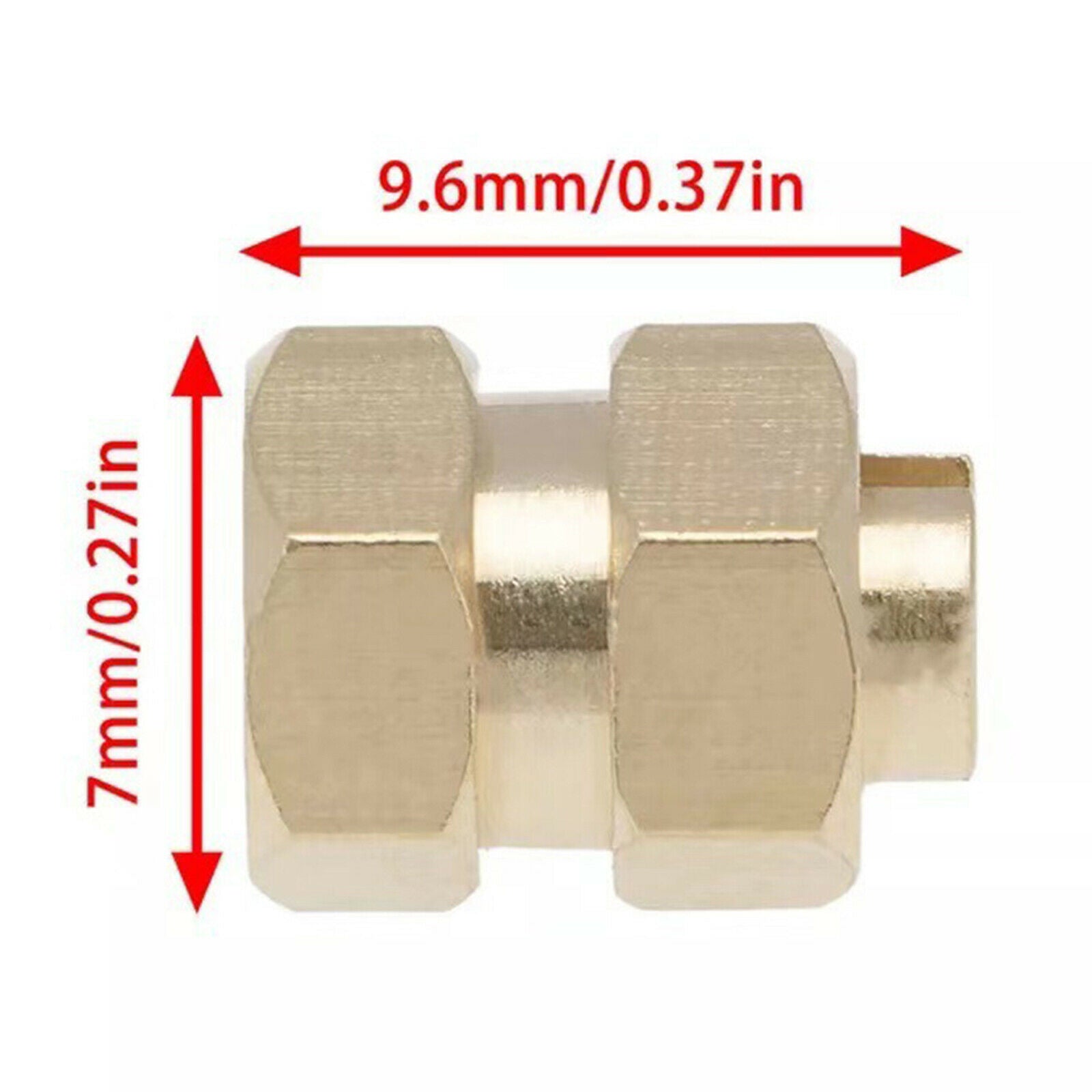 4x Brass Extended 7mm Hex Wheel Hubs Tire Extension Adaptors for AXIAL SCX24