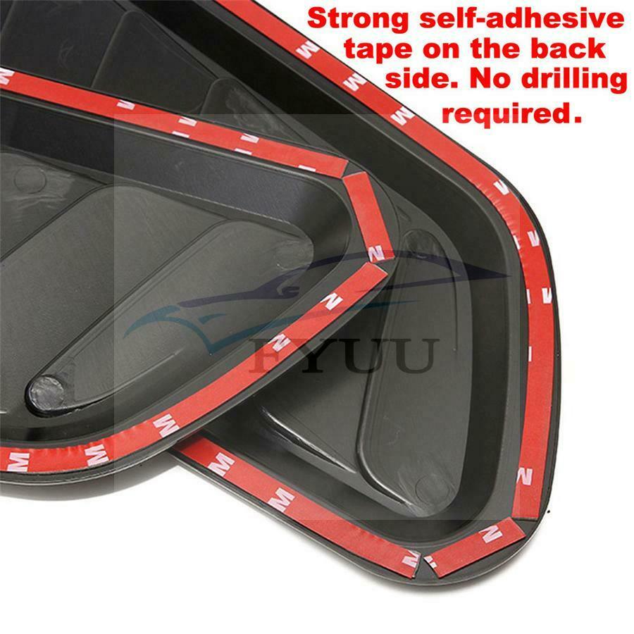 2pc Universal Car SUV Air Flow Intake Scoop Hood Bonnet Vent Front Engine Cover