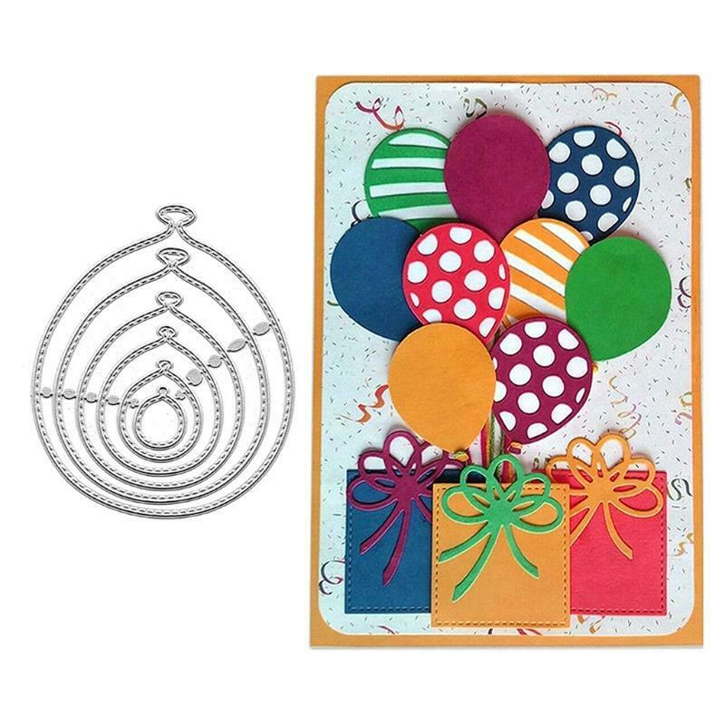 Balloon Metal Cutting Dies Stencil DIY Scrapbooking Album Paper Card Template