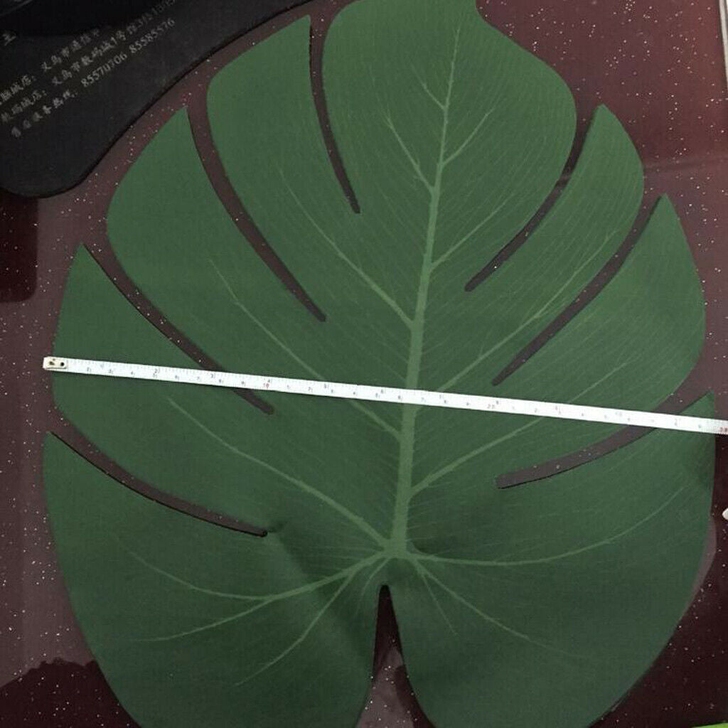 5x Large Artificial Leaf Faux Palm Leaves Table Placemat Dining Mat Pad