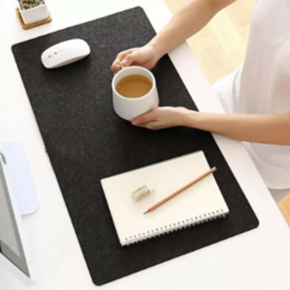1Pcs Large Wool Felt Computer Desk Mat Keyboard Mouse Pad Laptop Table Cushion